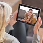 woman divorce advice online tablet
