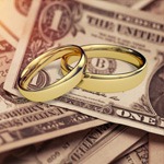 divorce costs wedding rings and cash